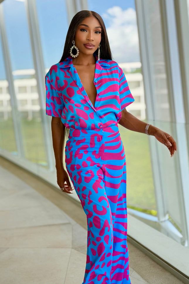 Bubble Gum Button Up Shirt by Sai Sankoh — view 9