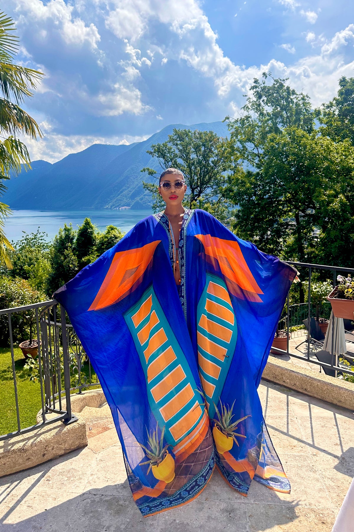 Majorelle Goddess Kaftan by Sai Sankoh — view 5