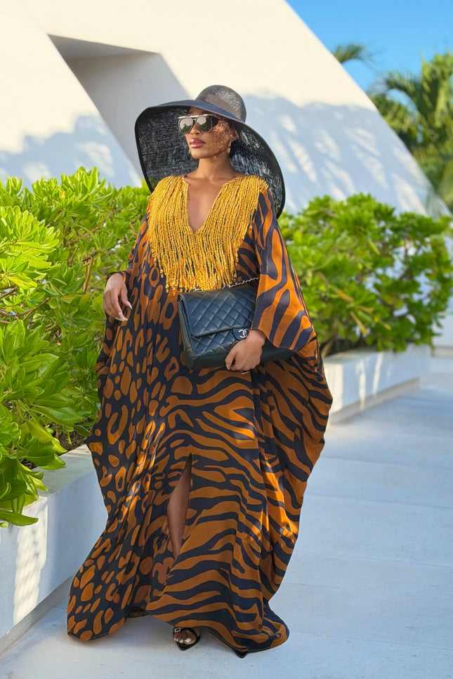 Brijea Box Kaftan by Sai Sankoh, luxury resort kaftan