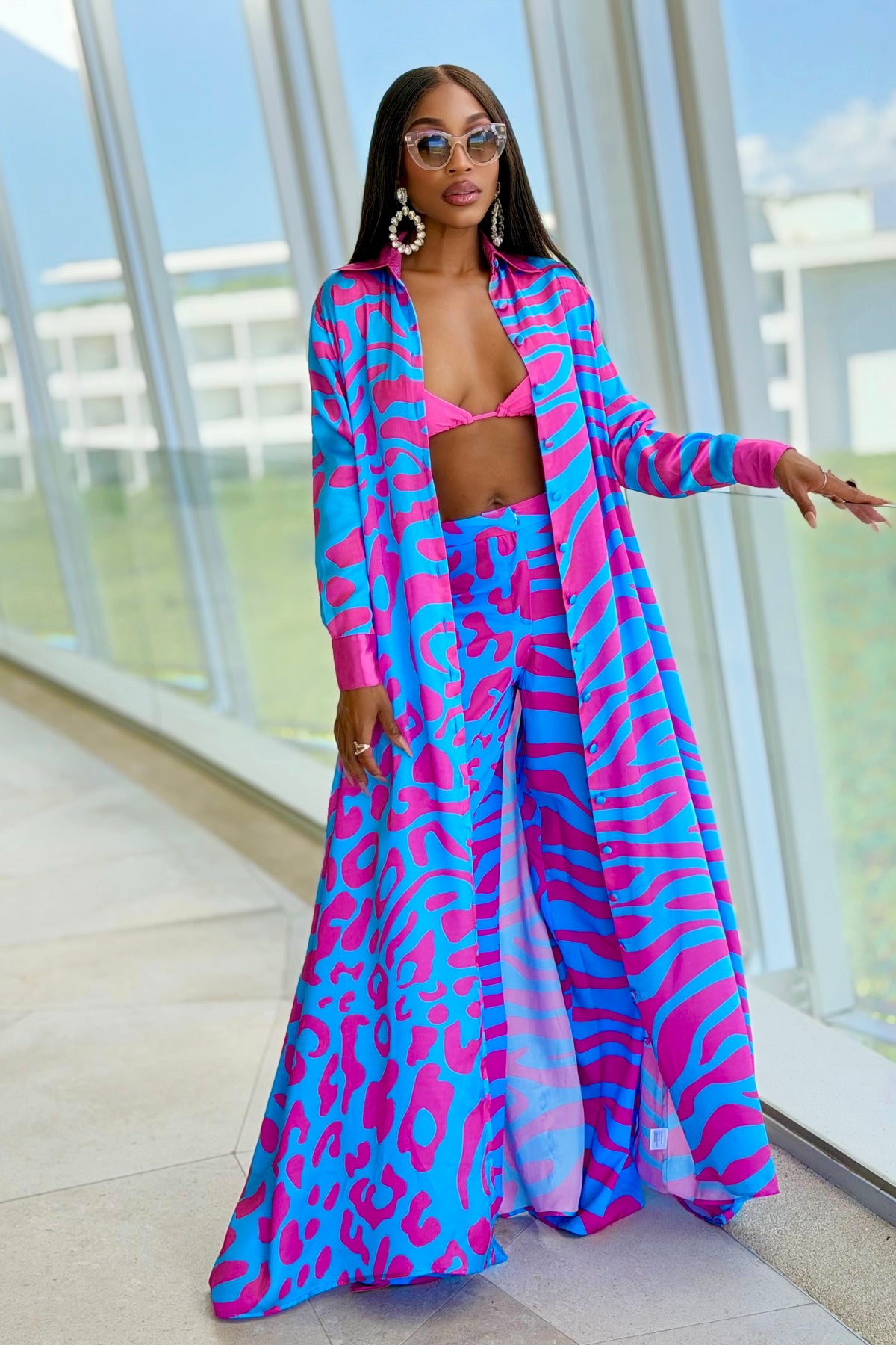 Bubble Gum Shirtdress by Sai Sankoh — view 6