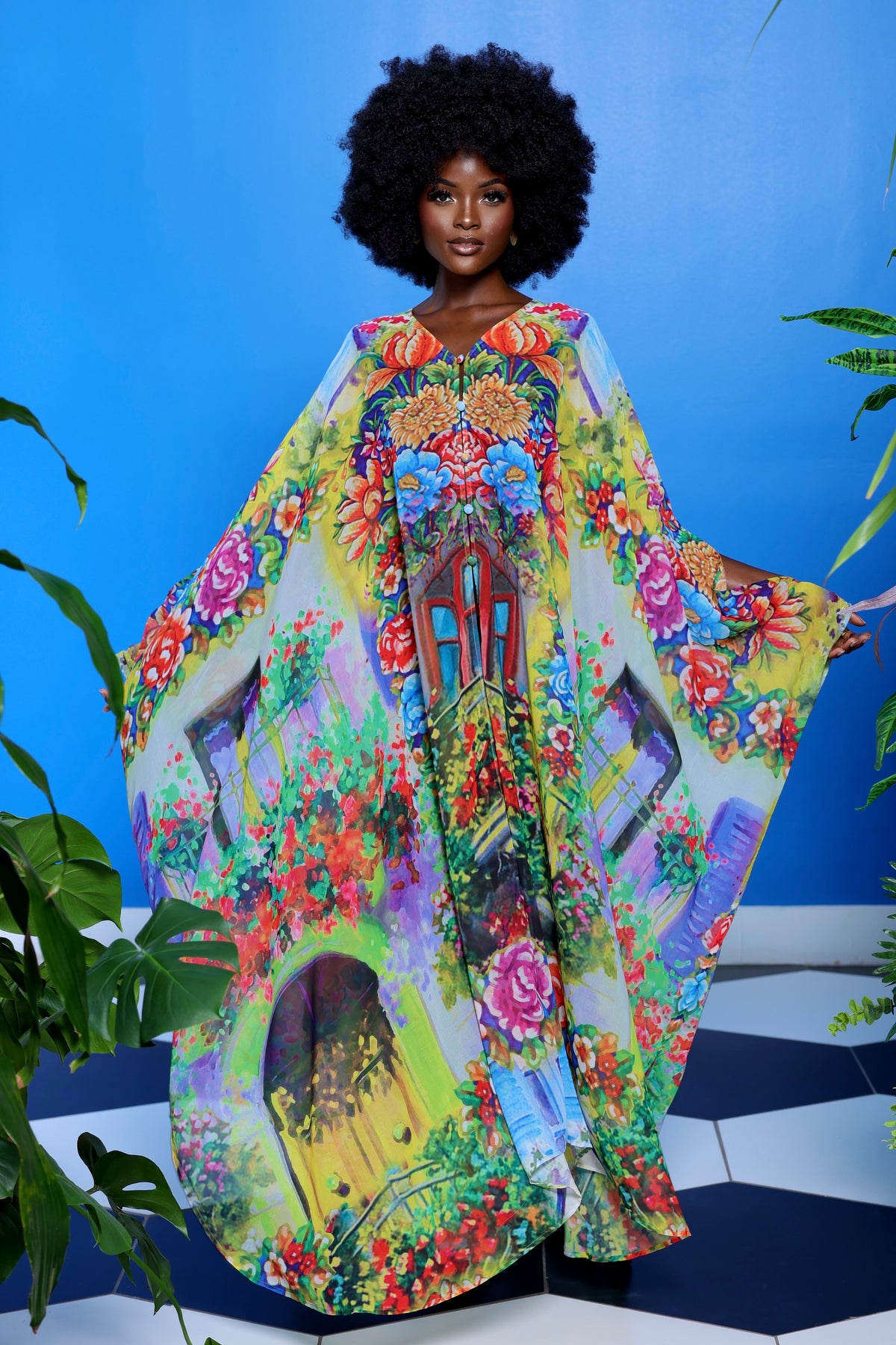 Sicily Goddess Kaftan by Sai Sankoh — view 3