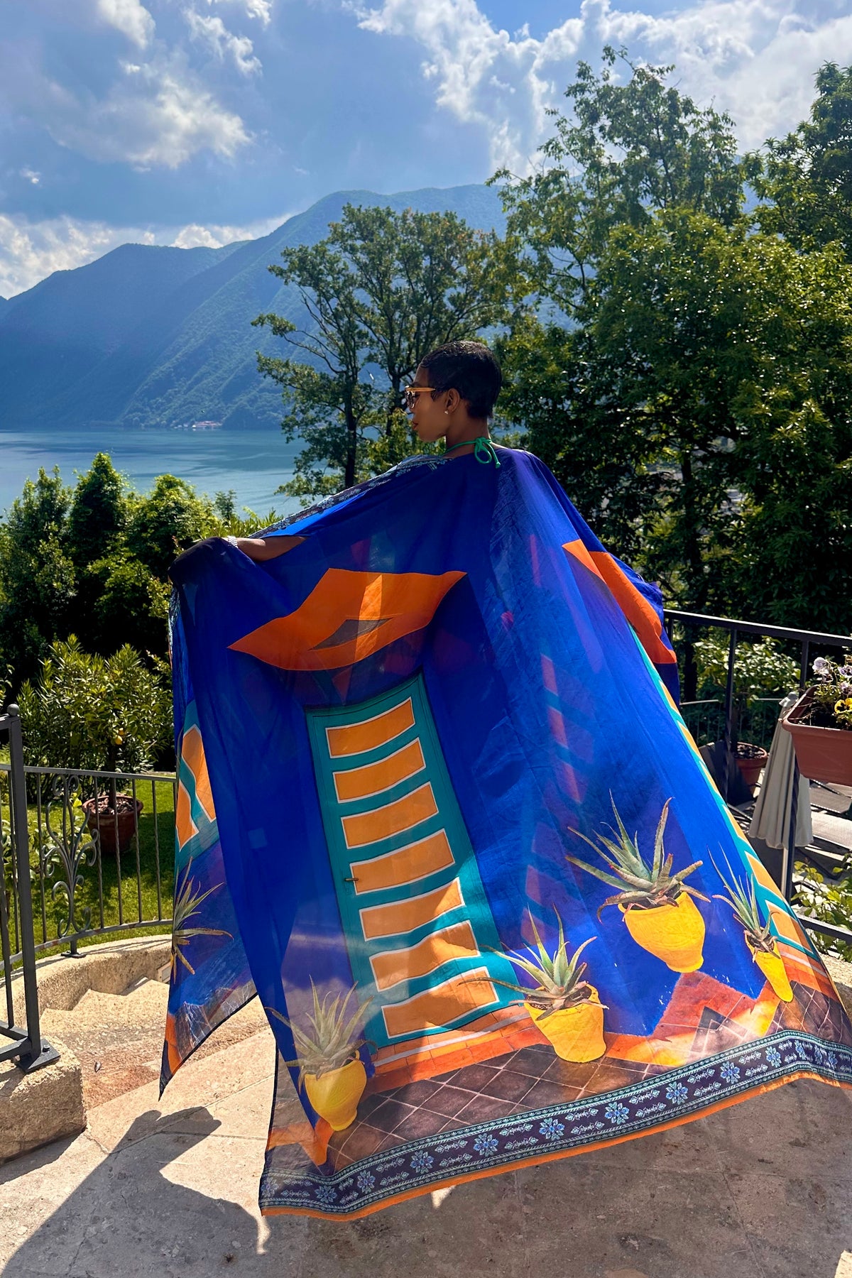Majorelle Goddess Kaftan by Sai Sankoh — view 8