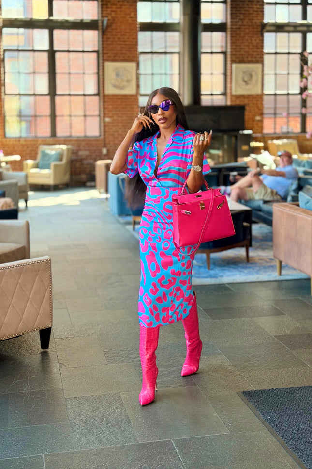 Bubble Gum Button Up Shirt by Sai Sankoh — view 2