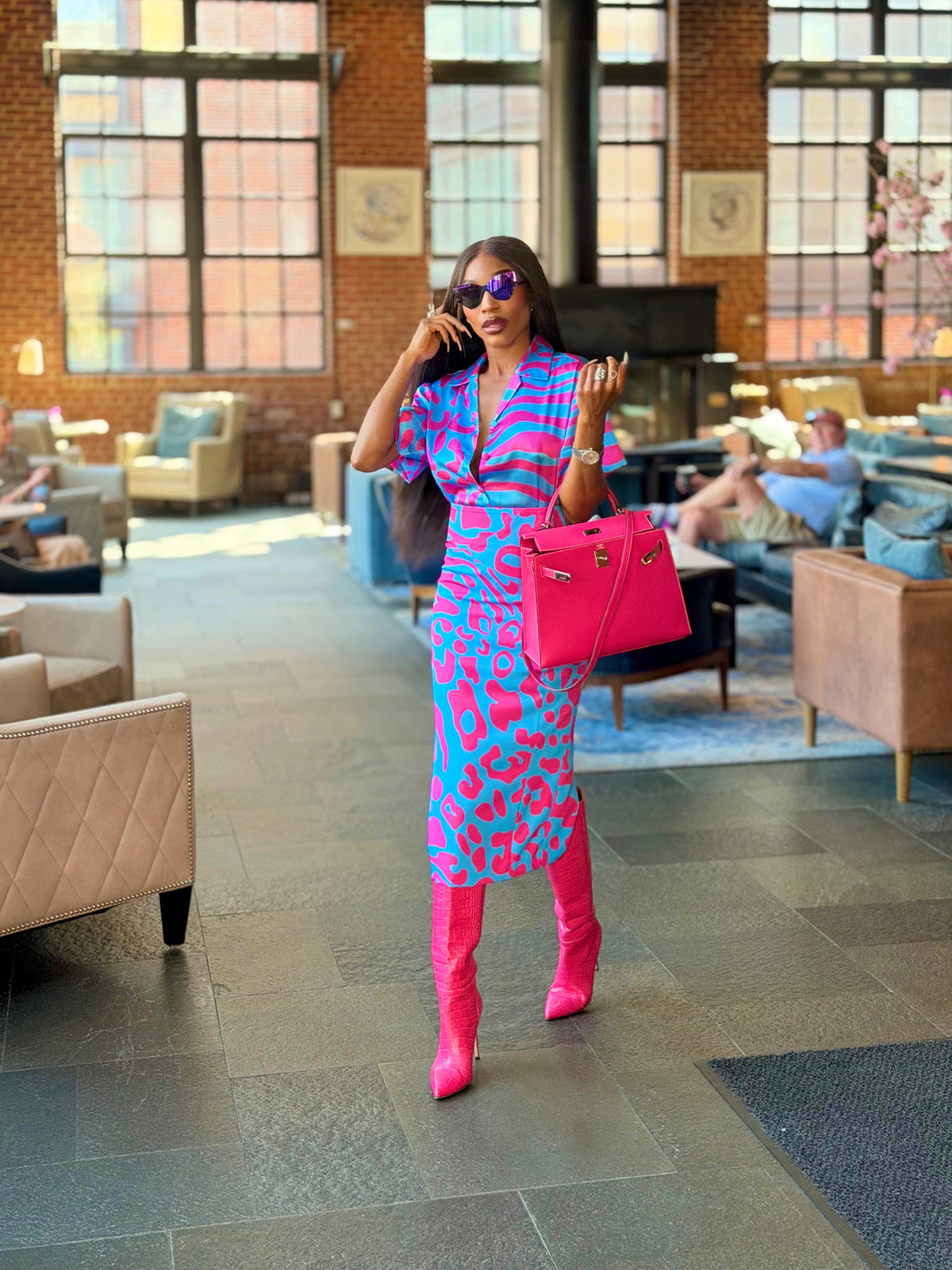 Bubble Gum Button Up Shirt by Sai Sankoh — view 2