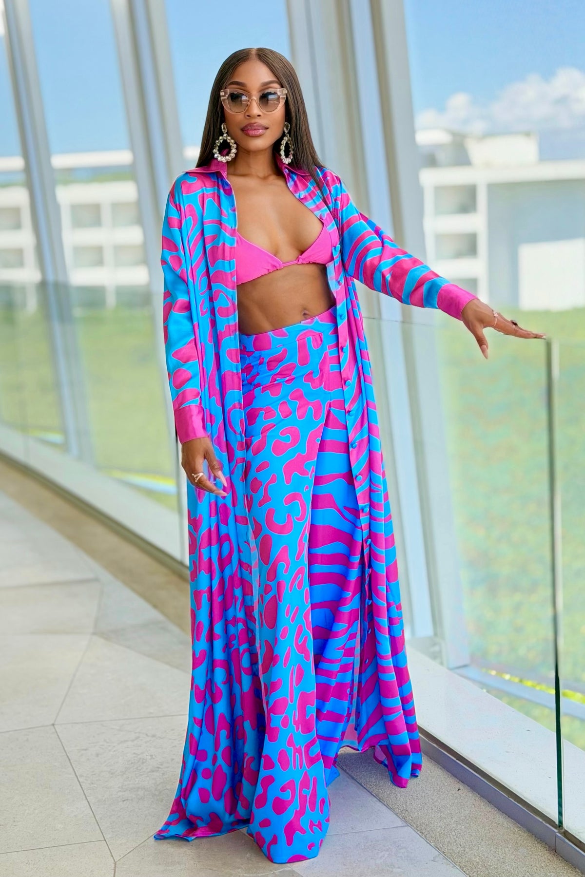 Bubble Gum Shirtdress by Sai Sankoh — view 7