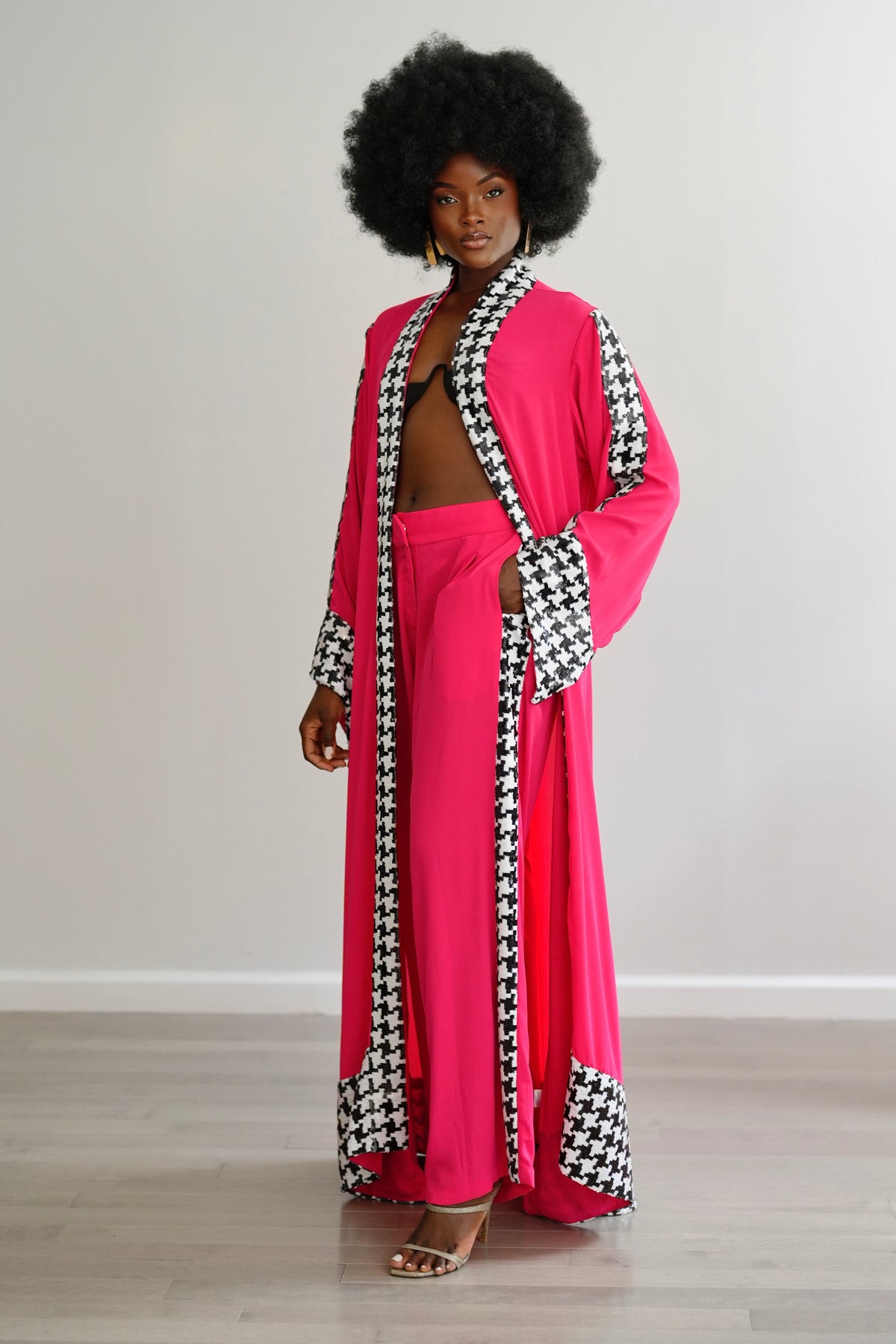 Pink Colette Pants by Sai Sankoh, luxury resort pants