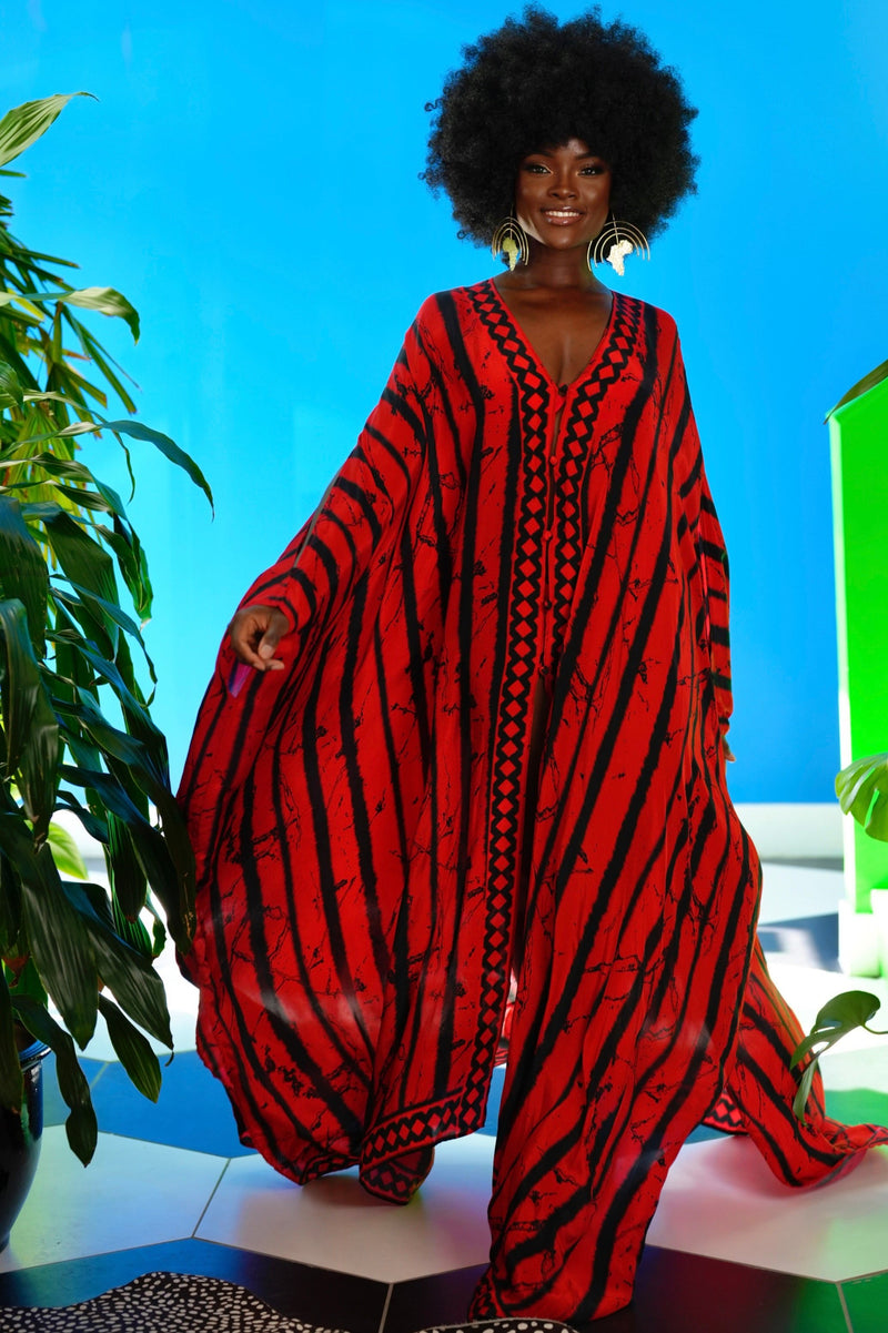 Eloise Goddess Kaftan by Sai Sankoh, luxury resort kaftan