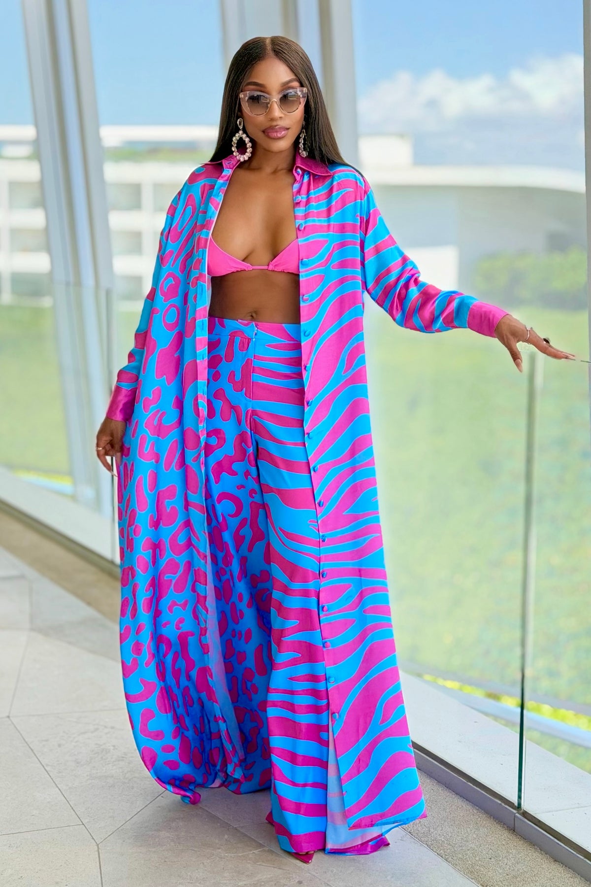 Bubble Gum Shirtdress by Sai Sankoh — view 4