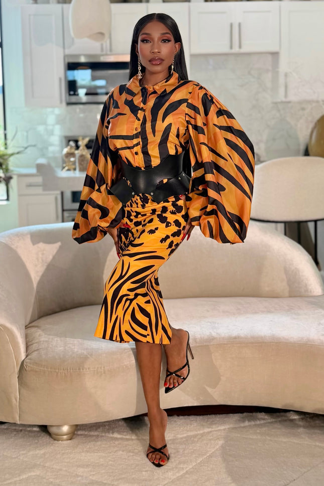 Jaqueline Skirt by Sai Sankoh — luxury resort wear