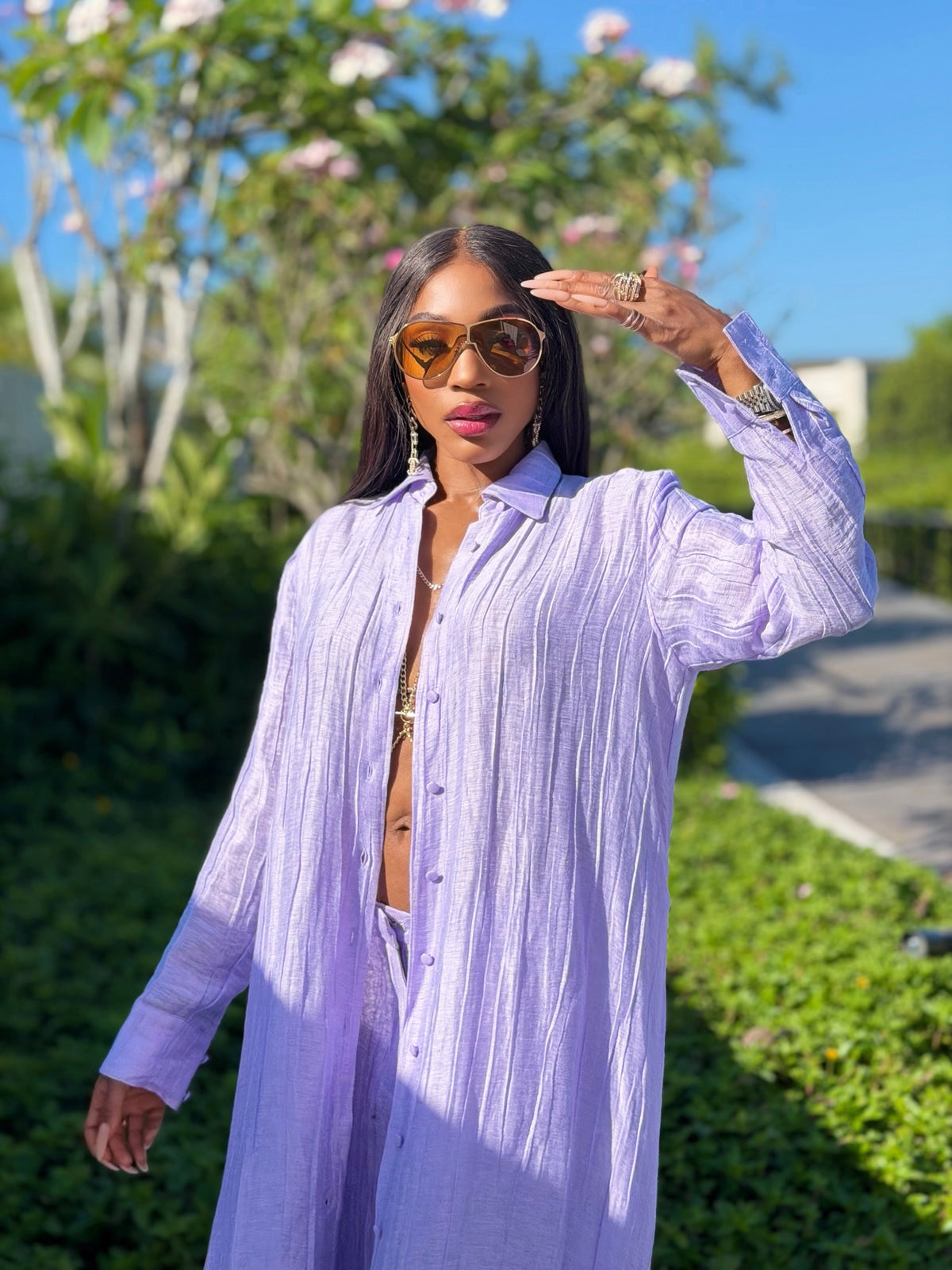 Hera Pants in Lilac by Sai Sankoh — view 6