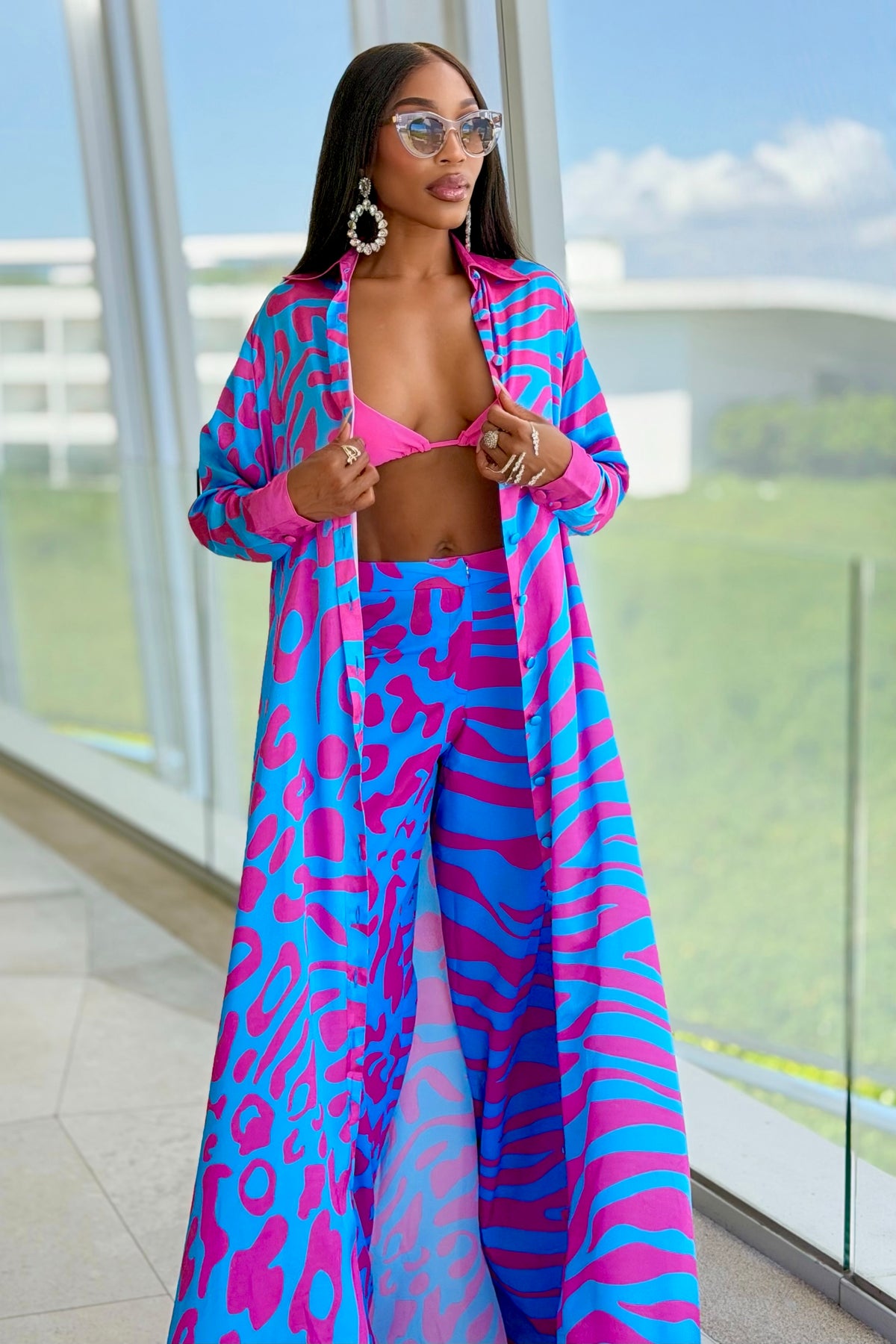 Bubble Gum Shirtdress by Sai Sankoh — view 3