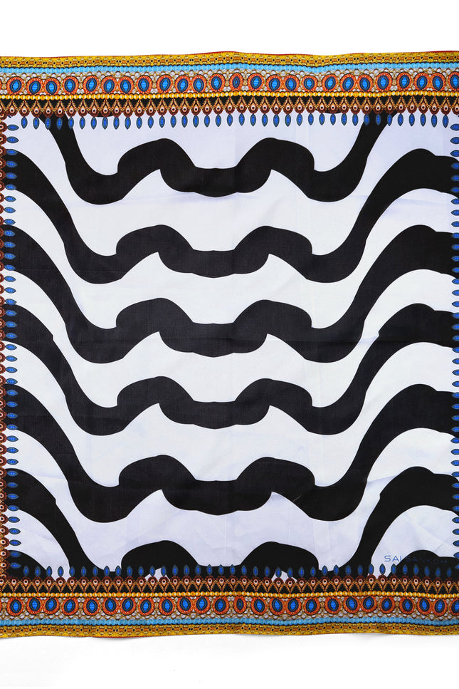 Tanzania Scarf by Sai Sankoh, luxury resort scarf