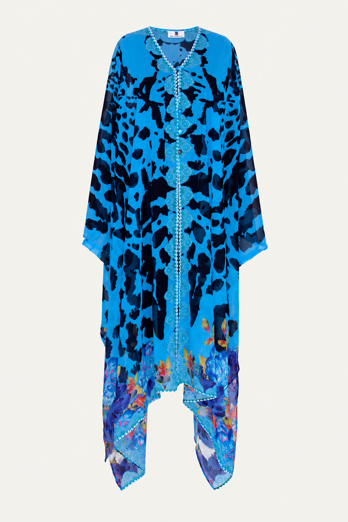 Blue Jezebel Goddess Kaftan
