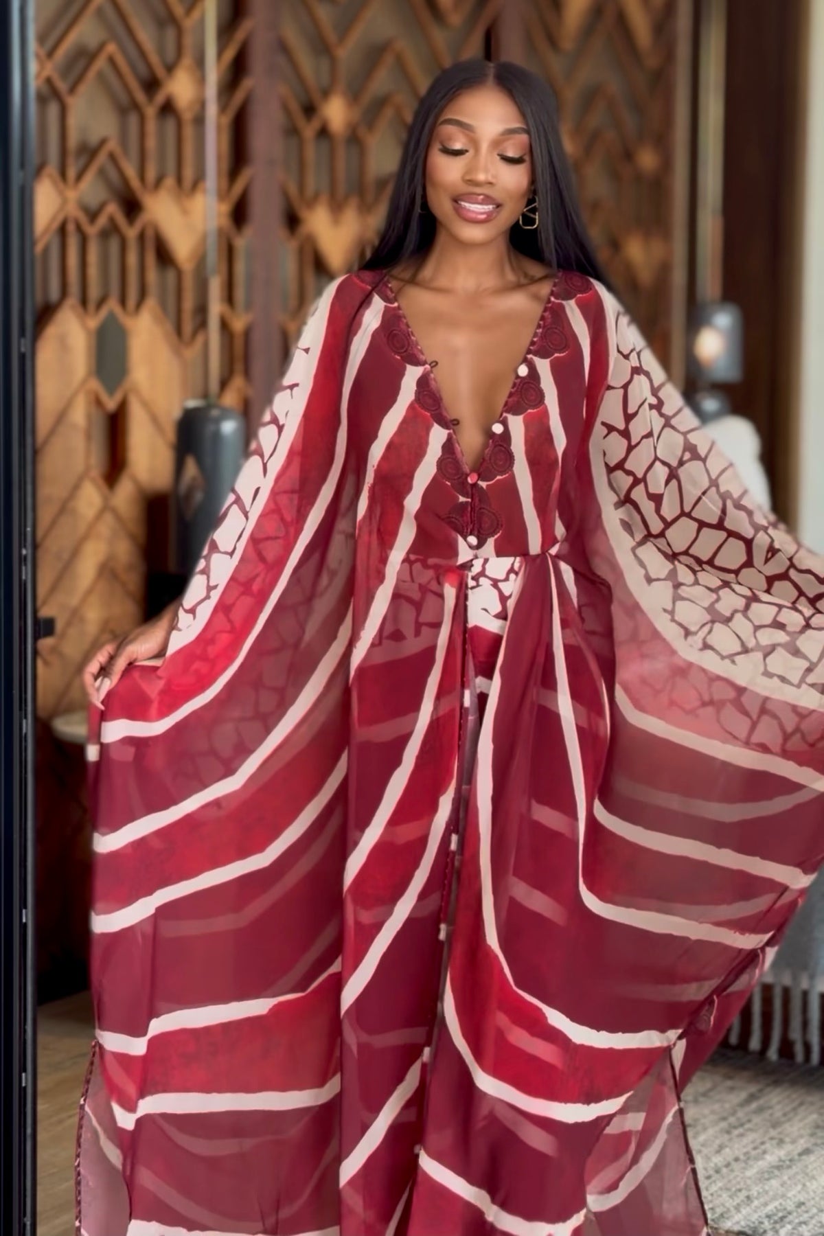 Lava Goddess Kaftan by Sai Sankoh — view 2