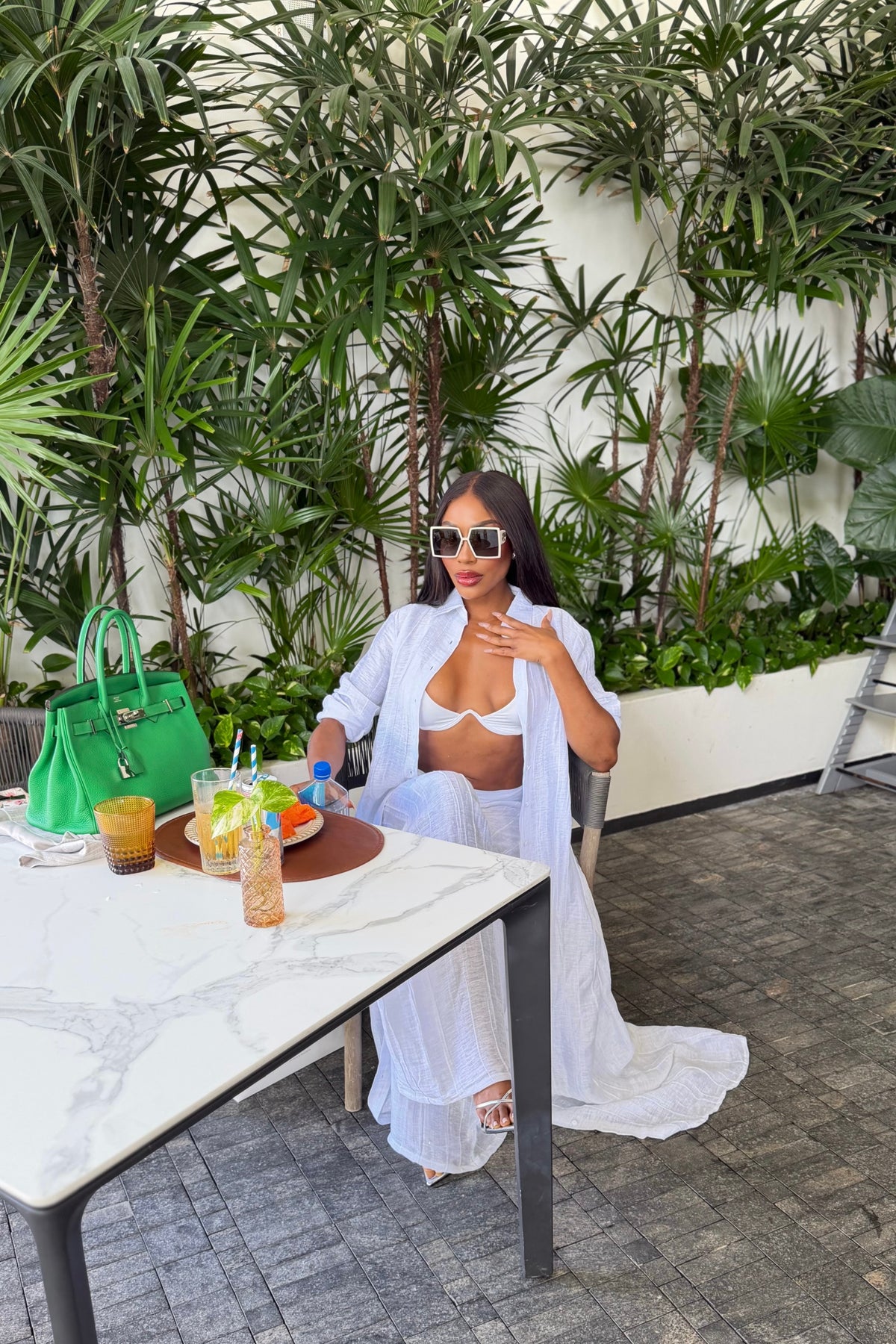 Hera Pants in White by Sai Sankoh — view 8