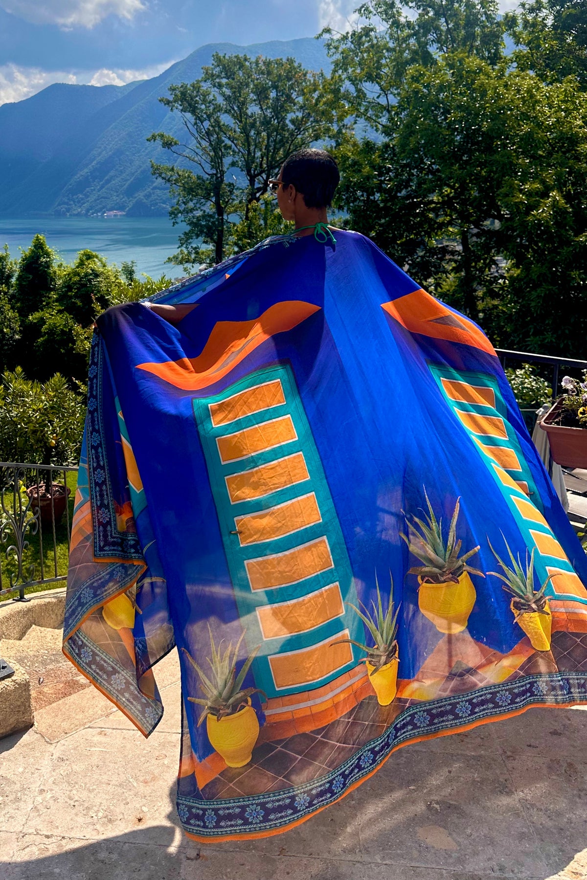 Majorelle Goddess Kaftan by Sai Sankoh — view 7
