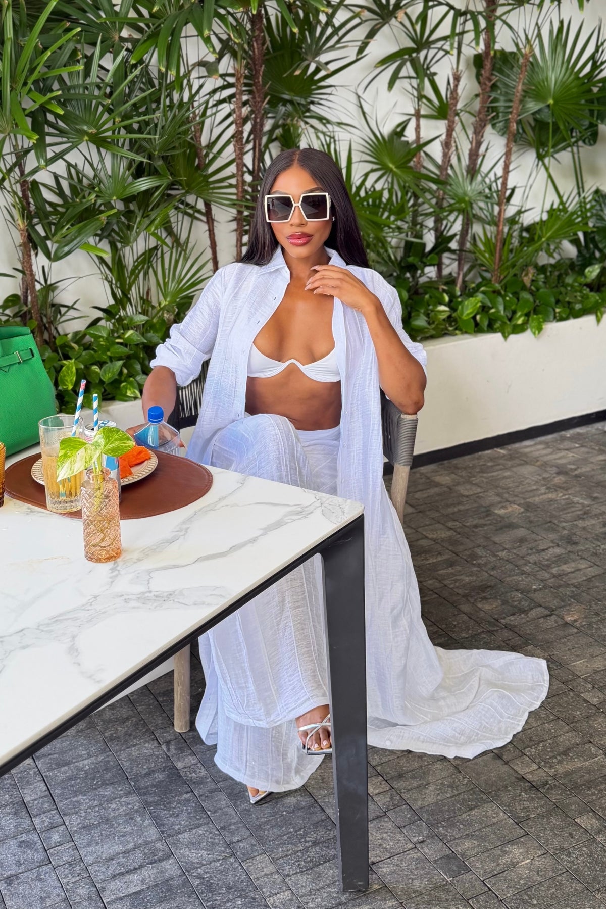 Hera Pants in White by Sai Sankoh — view 6