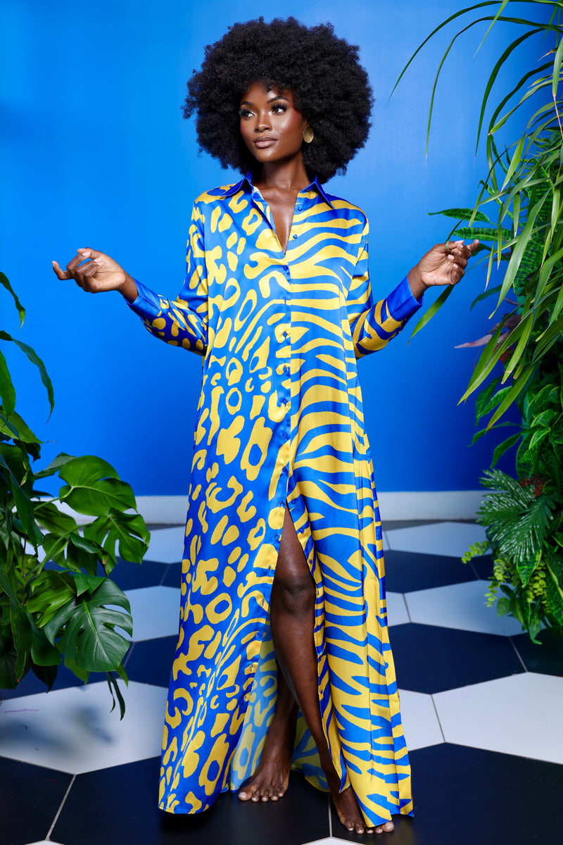 Aisha Shirt Dress by Sai Sankoh, luxury resort shirt dress