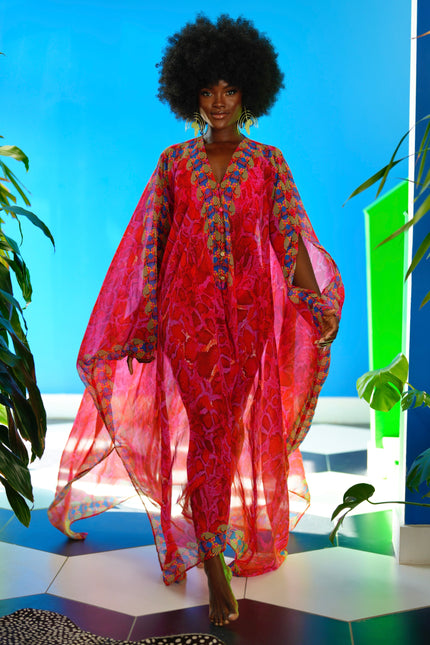 Eva Goddess Kaftan by Sai Sankoh, luxury resort kaftan