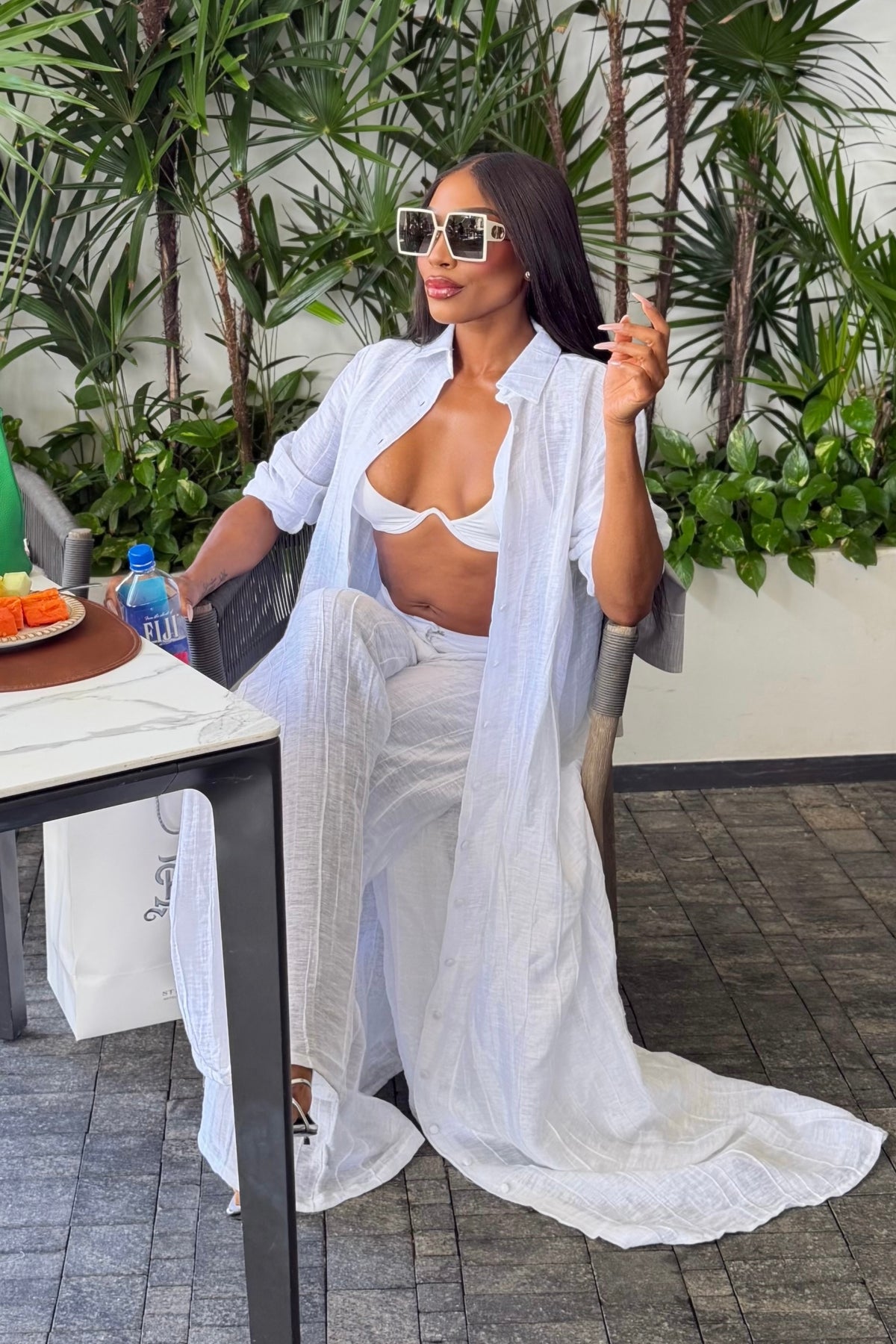 Hera Pants in White by Sai Sankoh — view 10