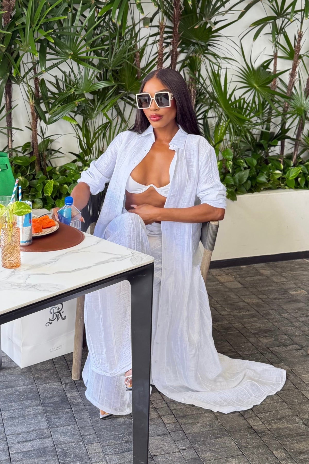 Hera Pants in White by Sai Sankoh — view 4