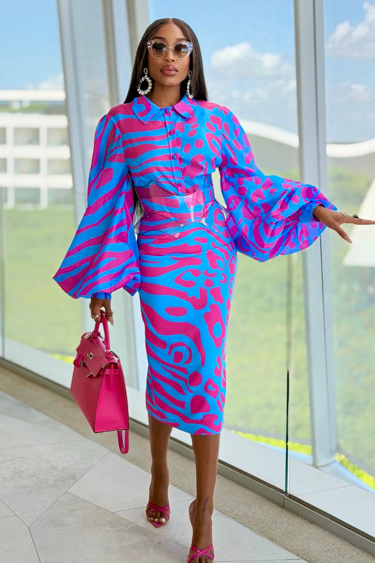 Bubble Gum Pencil Skirt by Sai Sankoh — view 11