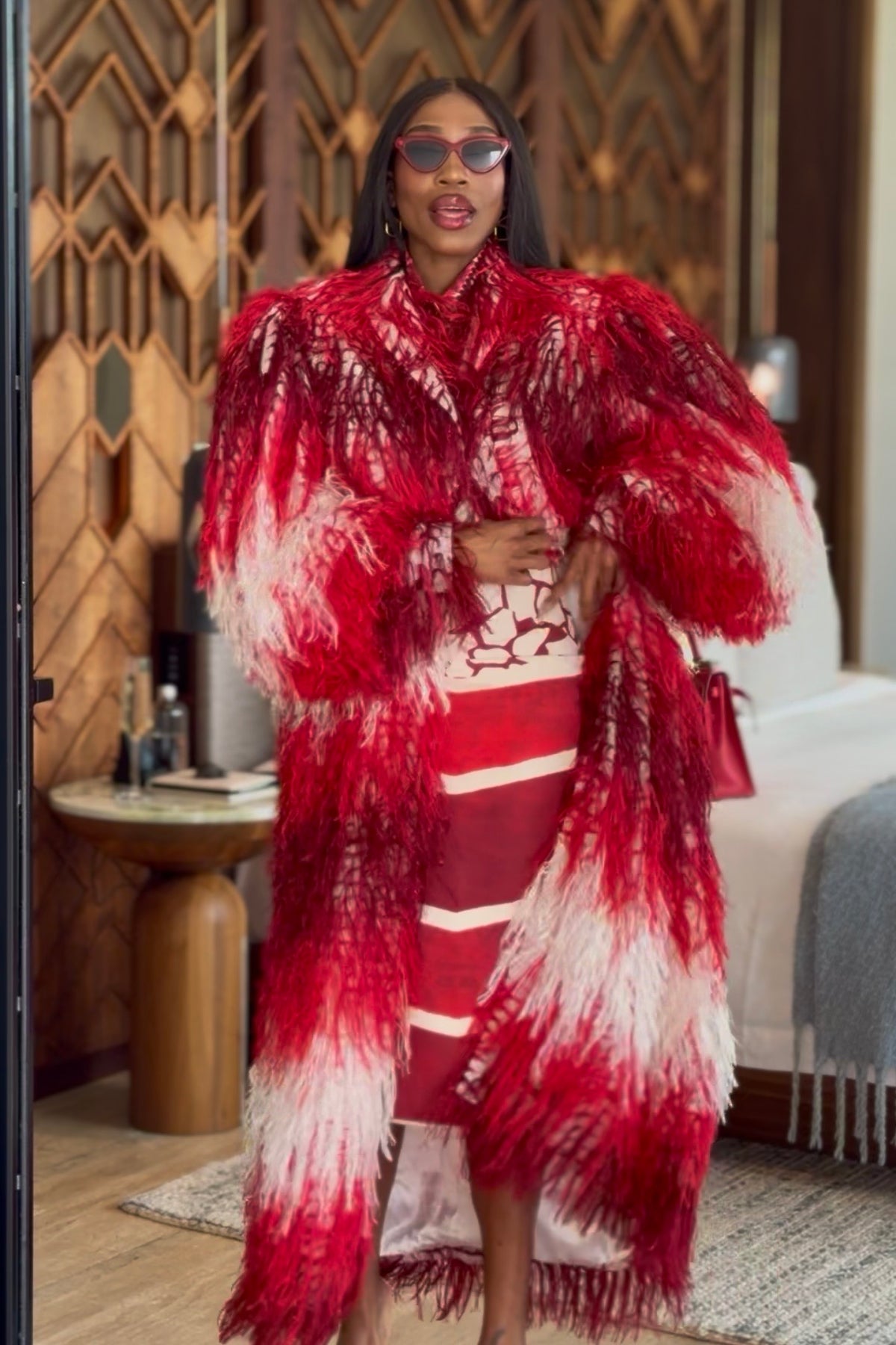 Marionette Shaggy Coat by Sai Sankoh — view 3
