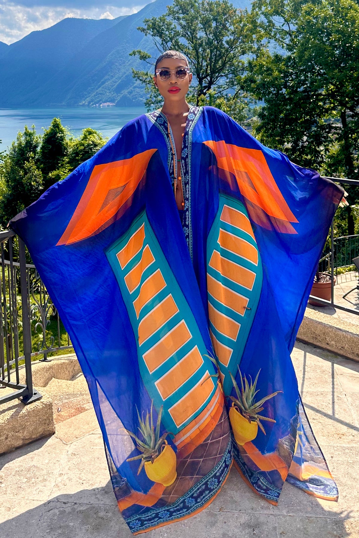 Majorelle Goddess Kaftan by Sai Sankoh — view 2