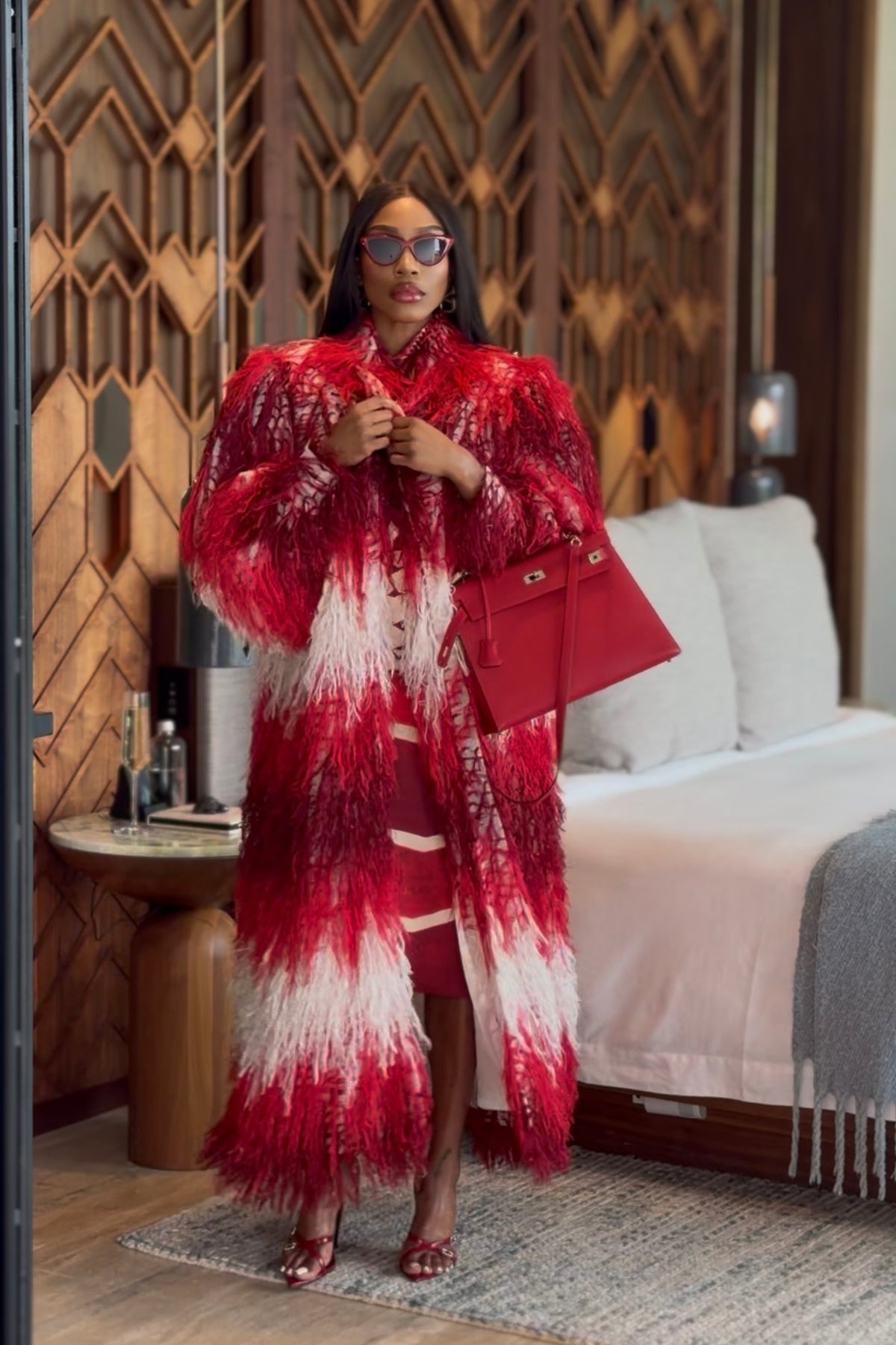 Marionette Shaggy Coat by Sai Sankoh — view 2