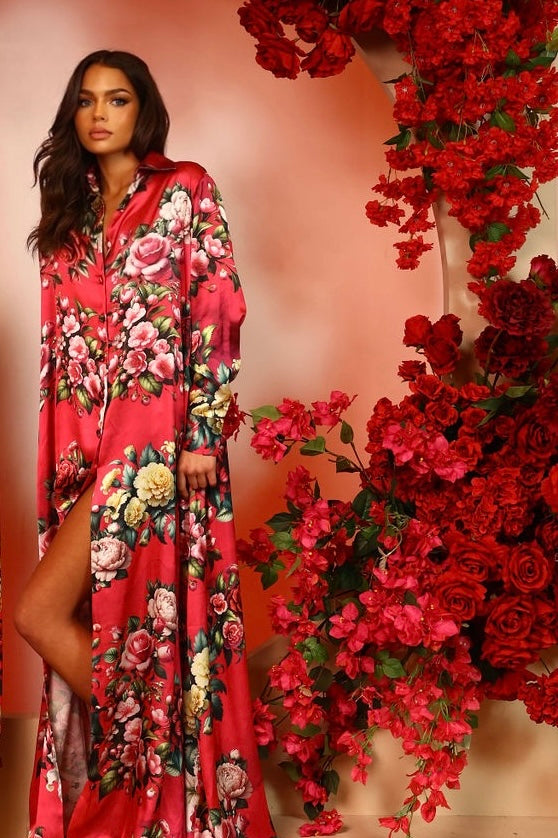 Holland Shirt Dress by Sai Sankoh, luxury resort shirt dress