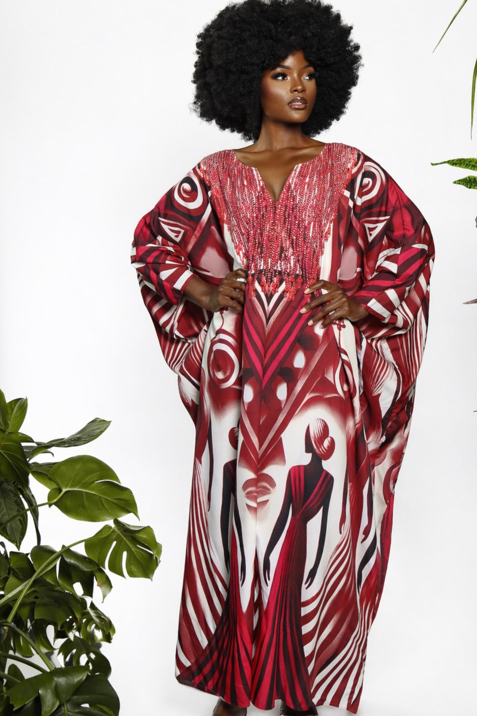 Keva Box Kaftan by Sai Sankoh, luxury resort kaftan