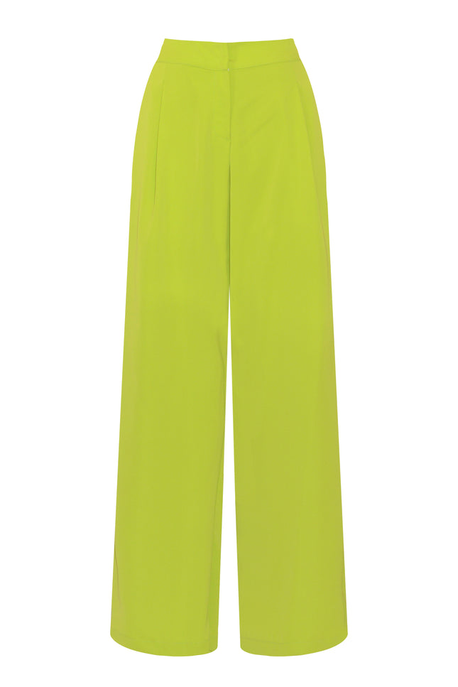 Green Colette Pants by Sai Sankoh, luxury resort pants