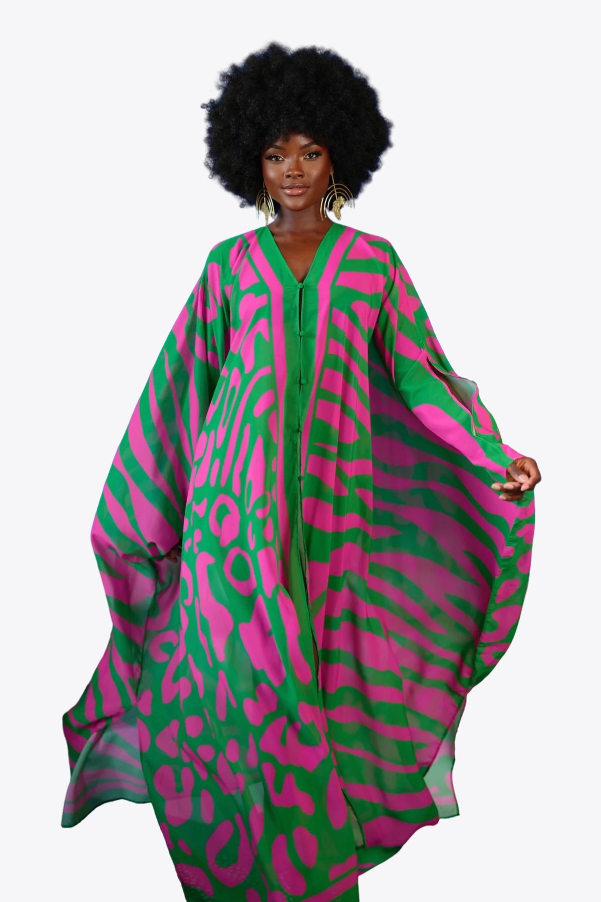 Madison Goddess Kaftan by Sai Sankoh, luxury resort kaftan