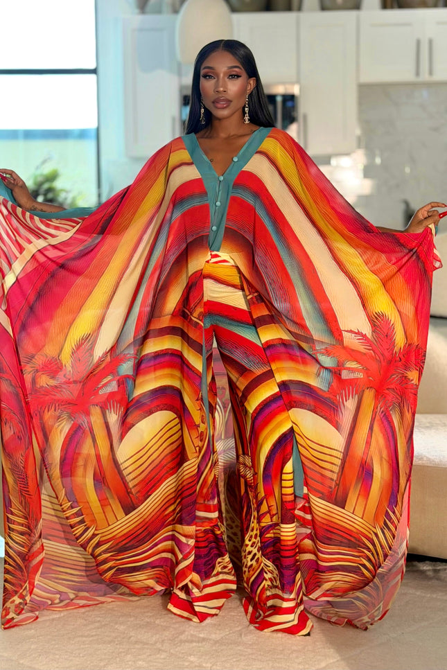 Sahara Sunset Goddess Kaftan