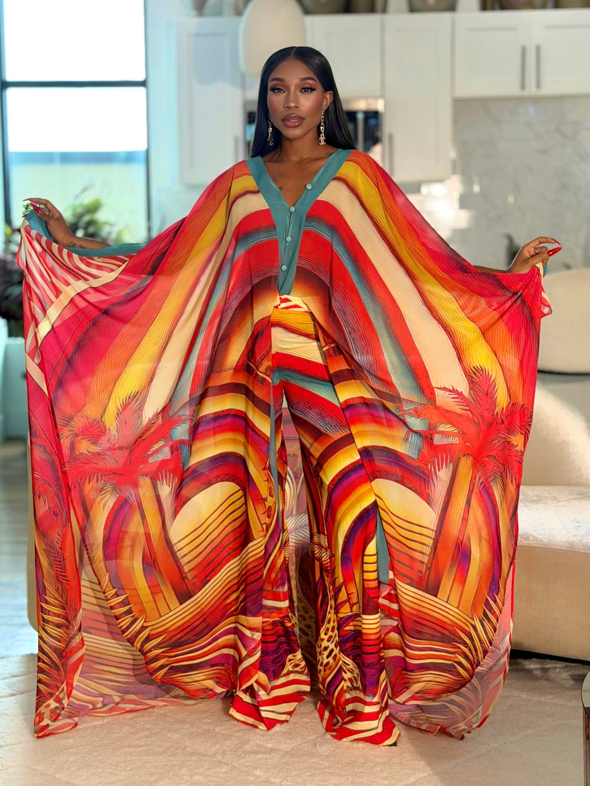Sahara Sunset Goddess Kaftan