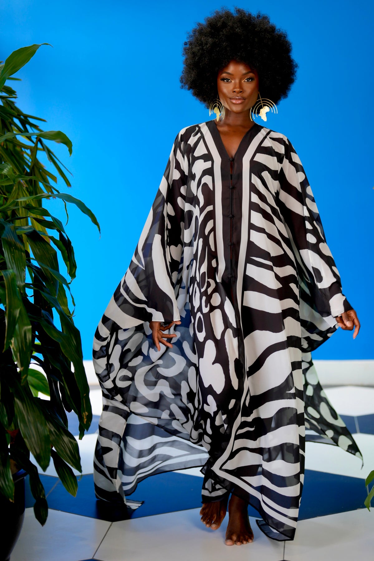 Karmyn Goddess Kaftan by Sai Sankoh — view 5