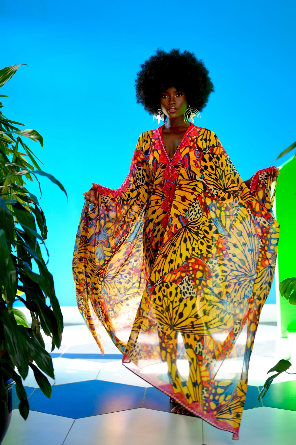 Tristan Goddess kaftan by Sai Sankoh — view 7