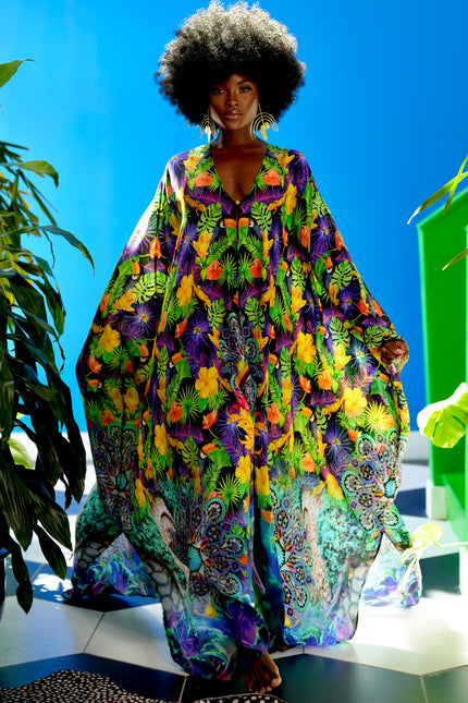 Geneva Goddess Kaftan by Sai Sankoh, luxury resort kaftan