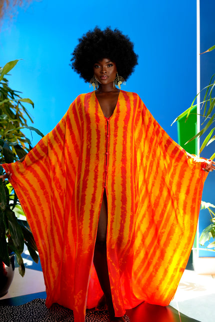 Adeline Goddess Kaftan by Sai Sankoh, luxury resort kaftan