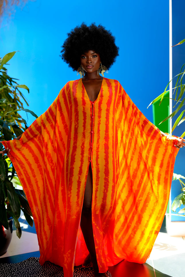 Adeline Goddess Kaftan by Sai Sankoh, luxury resort kaftan