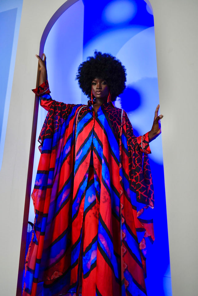 Khaleesi Shirt Dress by Sai Sankoh, luxury resort shirt dress