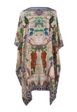 Iye Short Silk Crepe Kaftan - saisankoh