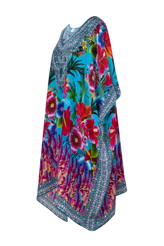 Lynae Short  Silk Crepe Kaftan - saisankoh