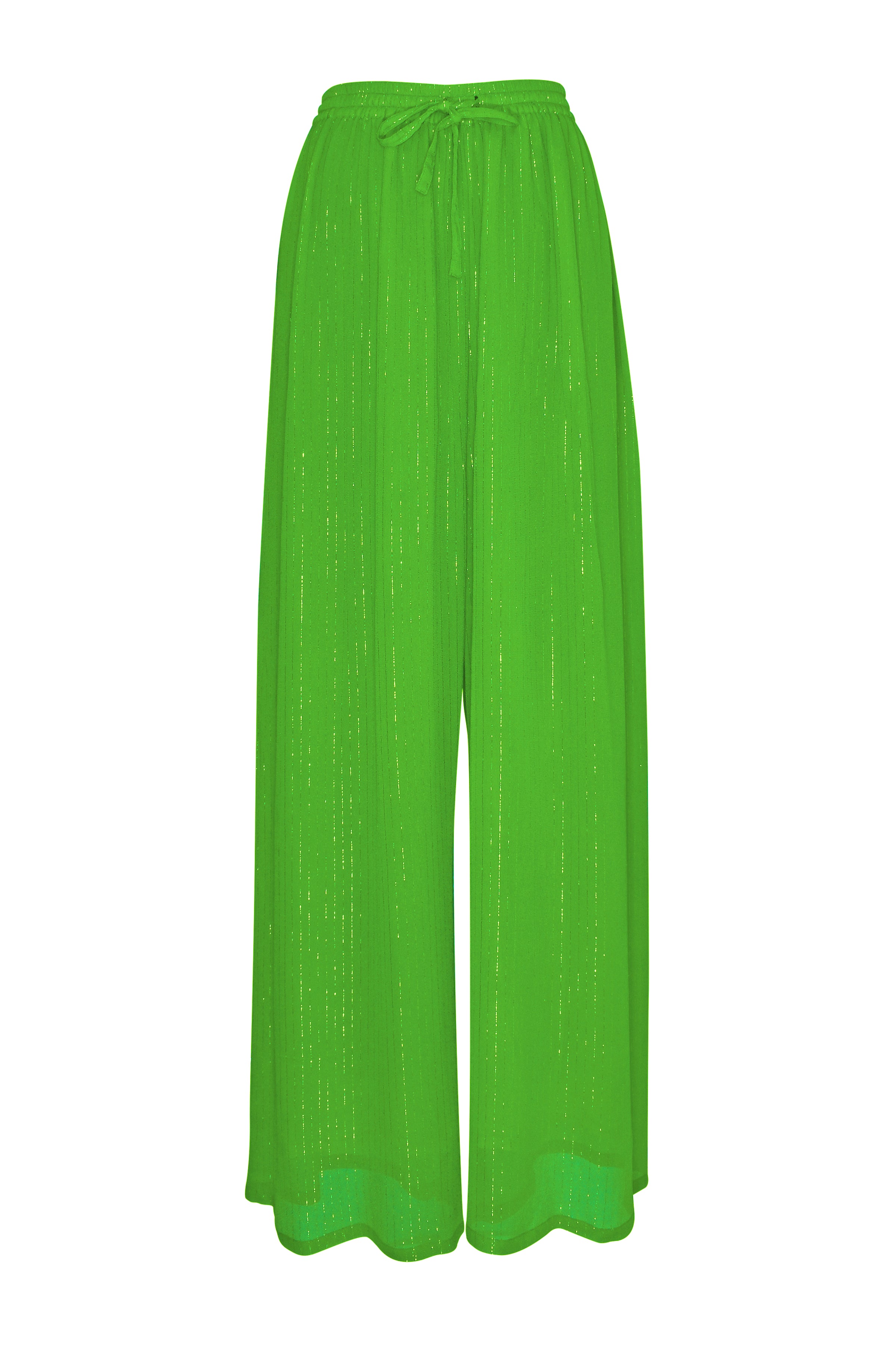 Neon Green Lurex Pants - saisankoh
