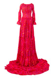 Rosario Gown Custom Pink Snake Skin