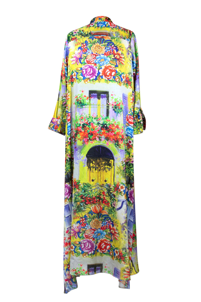 Sicily Print Shirt Dress - saisankoh