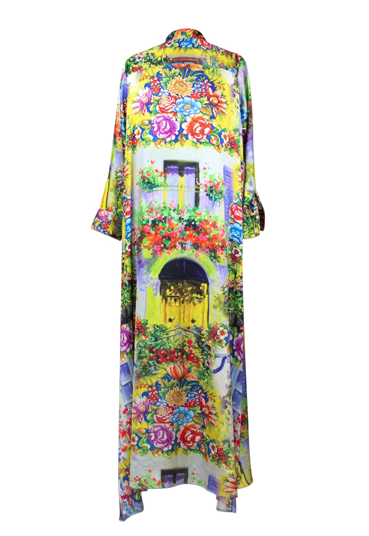 Sicily Print Shirt Dress - saisankoh
