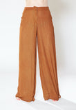 silk brown pants for summer 