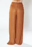 silk brown summer pants for tall women 