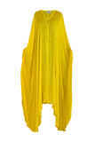 Yellow Lurex Goddess kaftan